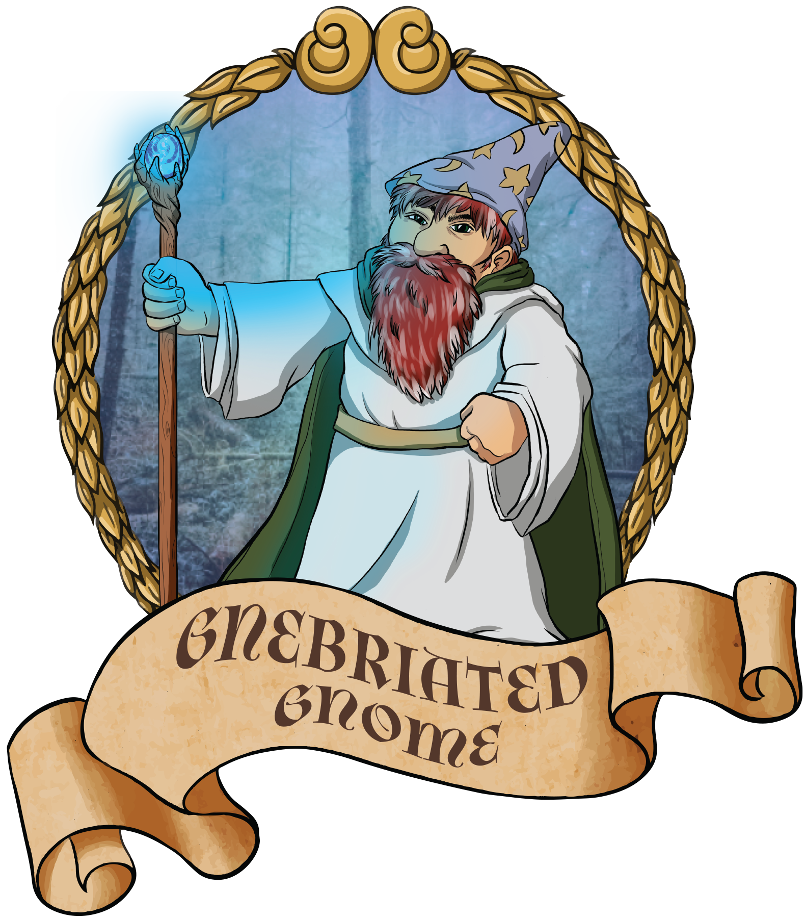 White Wizard Rum One Year Logo